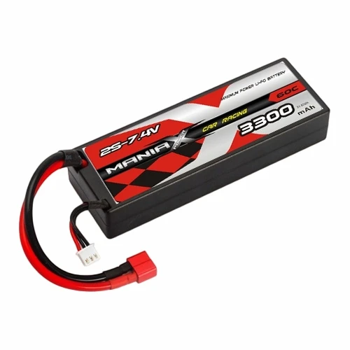 Bateria 2S-7.4V 3300mAh 60C Hardcase per cotxe de carreres