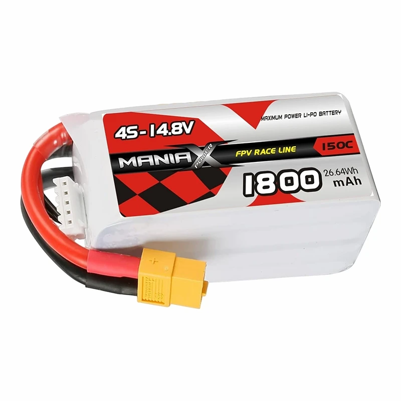 Bateria Lipo 4S-14.8V 1800mAh 150C FPV Racing