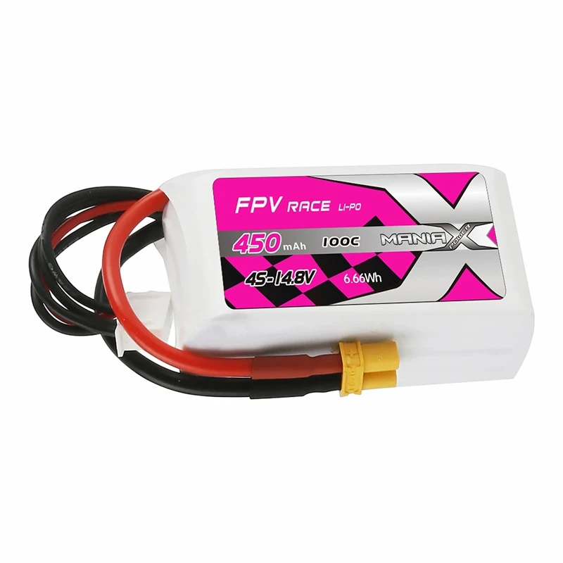 4S-14.8V 450mAh 100C FPV Racing Lipo Bateria